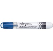 Uni-ball PWB-202 Inkview Marcador de Pizarra Blanca - Punta Conica 1.8-2.2mm - Zona Transparente para Nivel de Tinta - Escritura Brillante y Facil Borrado - Color Azul