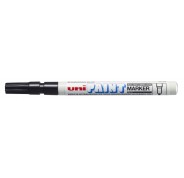 Uni-ball PX-21 Paint Marker - Marcador de Pintura - Punta Acrilica de Bala 0.8-1.2mm - Permanente en Todas las Superficies - Resistente a Luz y Agua - Cuerpo de Aluminio - Color Negro