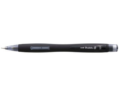 Uni-ball Shalaku S M5-228 Portaminas - Ancho de Trazo 0.5mm - 2 Minas HB Incluidas - Goma de Borrar Integrada - Color Negro