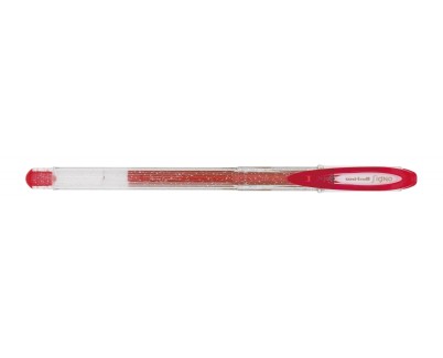 Uni-ball Signo Sparkling UM-120SP Boligrafo de Gel - Punta de Bola 1mm - Tinta Pigmentada Resistente al Agua y Luz - Efecto Purpurina - Color Rojo