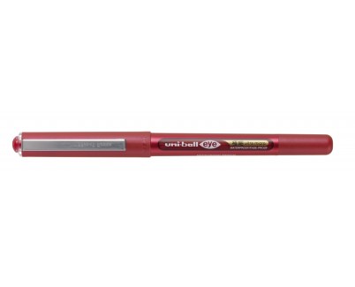 Uni-ball UB-150-38 Eye Ultra Micro Boligrafo de Tinta Liquida - Punta de Bola 0.38mm - Tinta Resistente al Agua y Luz - Sistema de Control de Tinta - Color Rojo