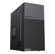 Unykach Aero C260 Caja MicroATX - Fuente de Alimentacion 500W Incluida - Soporte para 5,25\" 3.5\" y 2.5\" - USB-A 2.0/3.2 / tipo C y Audio - Color Negro