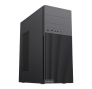 Unykach Aero C360 Caja ATX - Fuente de Alimentacion 500W Incluida - Soporte para 5,25\" 3.5\" y 2.5\" - USB-A 2.0/3.2 / tipo C y Audio - Color Negro