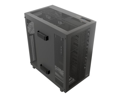 Unykach AI PRO 1500 Caja Workstation Dual CPU E-ATX, SSI-CEB, SSI-EEB, ATX, Micro-ATX, ITX - Tama&ntilde;os de Disco Soportados 3.5\", 2.5\" - USB-A 3.0, USB-C, Audio - Soporta Refrigeracion Liquida - Color Negro