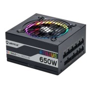 Unykach Atilius RGB Black 650W Fuente de Alimentacion 650W ATX 2.31 - Iluminacion RGB - Full Modular - PFC Activo - Ventilador 120mm