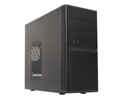 Unykach Dark Shadow Caja MicroATX - Fuente de Alimentacion 500W Incluida - Tamaño Disco Soportado 3.5\", 2.5\" - USB-A 2.0/3.2 y Audio