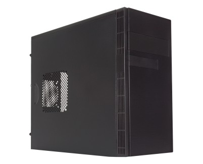 Unykach Grey Rain Caja MicroATX EVO - Fuente de Alimentacion 500W Incluida - Tamaño Disco Soportado 3.5\", 2.5\" - USB-A 2.0/3.2 y Audio
