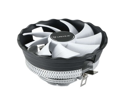 Unykach Jotun DF 120 White Disipador Compacto CPU 120mm Perfil Bajo - Velocidad Max. 1600rpm - Color Blanco/Negro