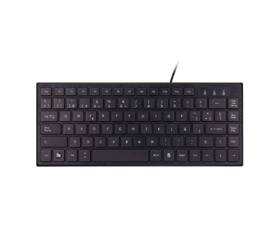 Unykach KB302 Mini Teclado USB con 83 Teclas - Ultraplano - Color Negro