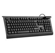 Unykach KB918 Teclado USB con Lector Inteligente de Tipo PC/SC 2.0 como DNIe o Tarjeta Sanitaria Española - Idioma Español - Color Negro