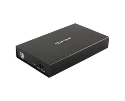 Unykach LOK 0.2 Caja Externa 3,5\" USB 2.0 - Interruptor On/Off - Fabricada en Aluminio - Color Negro