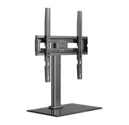 Unykach Soporte de Mesa para TV de 23\"-60\" - Base de Vidrio Templado - Peso Max 40Kg - VESA 400x400mm - Color Negro