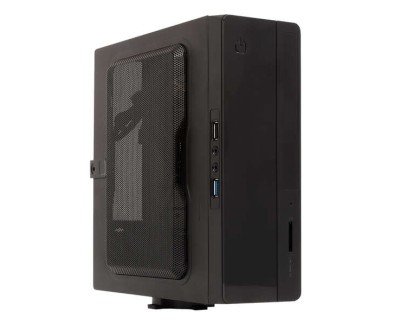Unykach UK1007 Caja Torre Mini-ITX - Fuente de Alimentacion 150W Incluida - Tama&ntilde;o Disco Soportado 2.5\" - USB-A 2.0/3.2 y Audio