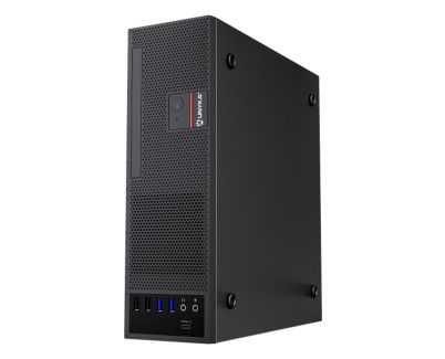 Unykach UK3006 Caja Slim MicroATX con Fuente de Alimentacion 150W - Tamaño Disco Soportado 2.5\" - USB-A 2.0/3., USB-C y Audio - Ventilador 80mm Incluido - Color Negro