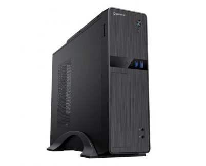 Unykach UK52112 Caja Torre MicroATX + Fuente de Alimentacion SFX 450W - Tama&ntilde;o Disco Soportado 3.5\", 2.5\" - USB-A 3.2, USB-C y Audio