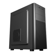 Unykach UK8026 Caja ATX - Tamaño Disco Soportado 3.5\", 2.5\" - USB-A 2.0, USB-A 3.0, USB-C, Audio - Color Negro