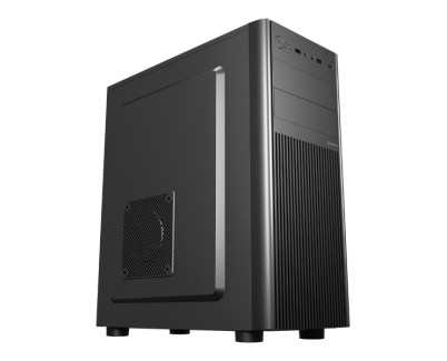 Unykach UK8026 Caja ATX - Tama&ntilde;o Disco Soportado 3.5\", 2.5\" - USB-A 2.0, USB-A 3.0, USB-C, Audio - Color Negro