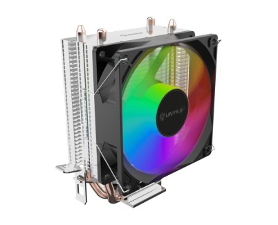 Unykach Unycool H21 ARGB Disipador CPU - Multisocket Universal - Ventilador 90mm - Iluminacion ARGB - Color Negro