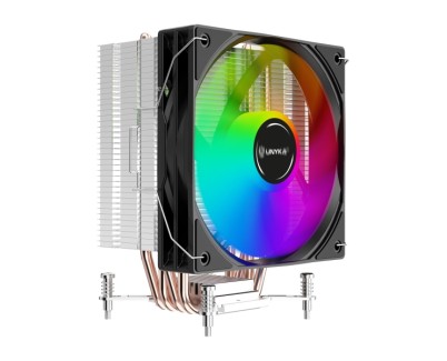 Unykach Unycool H41 ARGB Disipador CPU - Multisocket Universal - Ventilador 120mm - Iluminacion ARGB - Color Negro