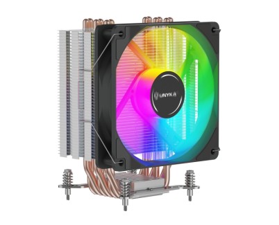 Unykach Unycool H60 ARGB Disipador CPU - Multisocket Universal - Ventilador 120mm - Color Negro
