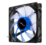 Unykach Ventilador 120mm con LED Azul - Velocidad Max. 1200rpm - Color Azul/Negro