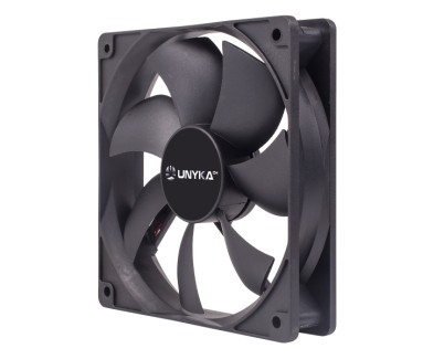 Unykach Ventilador 120mm - Velocidad Max. 1200rpm - Color Negro