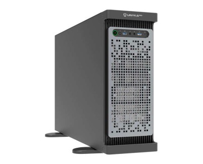 Unykach WS-SR630 Workstation & IDC Rack Caja 4U ATX - Tamaños de Disco Soportados 3.5\", 2.5\" - Filtro Antipolvo - USB-A 3.0, USB-C - 4 Ventiladores Incluidos - Color Negro/Plata