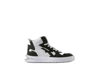 Upower Exa Calzado de Seguridad Alto - Talla 42 - Proteccion OB SR, Dise&ntilde;o Ergonomico, Suela Antideslizante - Color Blanco/Verde Oscuro