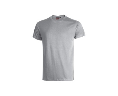 Upower Figi Pack de 5 Camiseta de Trabajo de Algodon Cardado - Talla 2XL - Suavidad y Confort Prolongado, Cuello Elastico Acanalado, Cinta Para-Sudor, Proteccion DPI1 - Color Gris Plateado