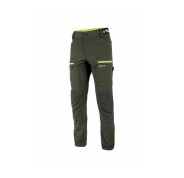 Upower Harmony Pantalones de Trabajo de Verano - Talla S - Corte Jogging, Impermeables, Secado Rapido, Multiples Bolsillos, Detalles Reflectantes - Color Verde Oscuro