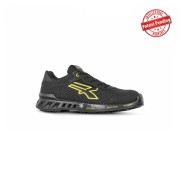 Upower Matt S ESD Calzado de Trabajo y Seguridad - Talla 48 - Puntera AirToe Aluminium, Suela Antideslizante y Antiabrasion, Plantilla Antiperforacion, Proteccion Contra el Frio - Color Negro/Amarillo