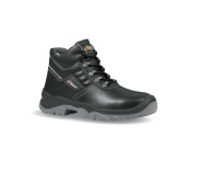 Upower Reptile RS L Calzado de Seguridad Altos - Talla 38 - Cuero Impreso Hidrofugo, Puntal en Acero, Antiperforacion, Antideslizante, Lamina de Acero Ergonomica, Proteccion S3 FO SR - Color Negro