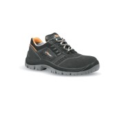 Upower Rotational L Calzado de Seguridad Bajos - Talla 42 - Empeine en Gamuza Perforado, Puntal y Lamina de Acero, Suela Antideslizante PU/PU, Proteccion S1P FO SR - Color Gris Oscuro