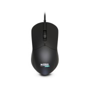 Urban Factory Cyclee Raton con Cable - 1200dpi - Conexion USB-A - Adaptador a USB-C - Uso Ambidiestro - Color Negro