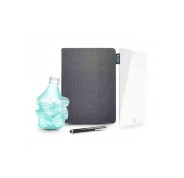 Urban Factory Greenee Pack Funda, Lapiz y Cristal Templado para Ipad - 7ª, 8ª y 9ª Generacion - 10.2\" - Ecologico - Color Gris