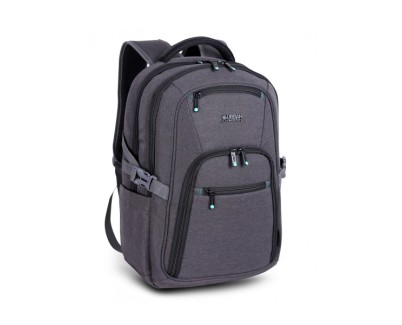 Urban Factory Heavee Green Mochila de Viaje para Portatil hasta 14\" - Ecologica - Color Gris
