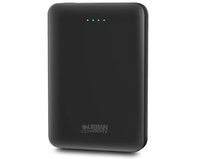 Urban Factory Juicee Max Powerbank 5000mAh - Entrada USB-C - Salida USB-C y USB-A - Color Negro