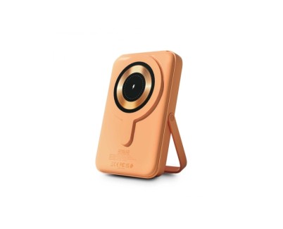 Urban Factory Magnee Power Powerbank Universal 10000mAh - Entrada USB-C - Salida USB-C, USB-A e Inalambrica - Color Albaricoque