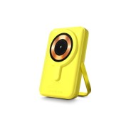 Urban Factory Magnee Power Powerbank Universal 10000mAh - Entrada USB-C - Salida USB-C, USB-A e Inalambrica - Color Amarillo Neon