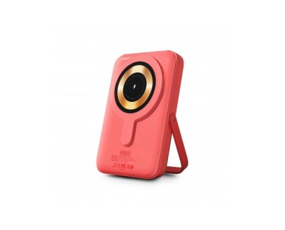 Urban Factory Magnee Power Powerbank Universal 10000mAh - Entrada USB-C - Salida USB-C, USB-A e Inalambrica - Color Coral