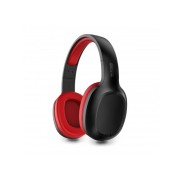 Urban Factory Movee Auriculares Supraaurales de Diadema - Bluetooth 5.1 - Recargables - Color Negro / Rojo