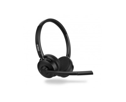 Urban Factory Movee Auriculares Supraaurales de Diadema para Conferencia - Bluetooth 5.3 - Color Negro
