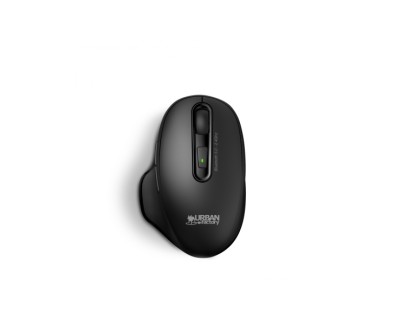 Urban Factory Onlee Raton Bluetooth 2.4Ghz - 800-1600dpi - Bateria Recargable de 300mAh - 6 Botones - Uso Diestro - Color Negro