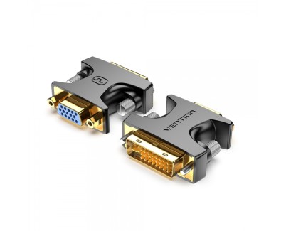 Vention Adaptador DVI Macho a VGA Hembra - Color Negro