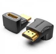 Vention Adaptador HDMI Macho a HDMI Hembra 270º 4K - Color Negro