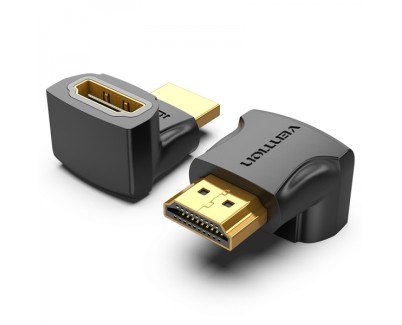 Vention Adaptador HDMI Macho a HDMI Hembra 270º 4K - Color Negro