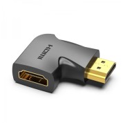Vention Adaptador HDMI Macho a HDMI Hembra 4K 90º - Color Negro