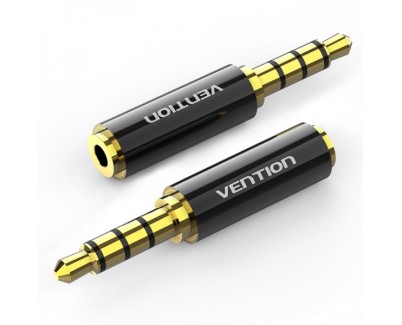 Vention Adaptador Jack 3.5 Macho a Jack 2.5 Hembra - Color Negro