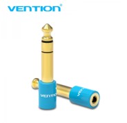 Vention Adaptador Jack 6.5 Macho a Jack 3.5 Hembra - Color Azul