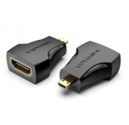 Vention Adaptador Micro HDMI Macho a HDMI Hembra - Color Negro